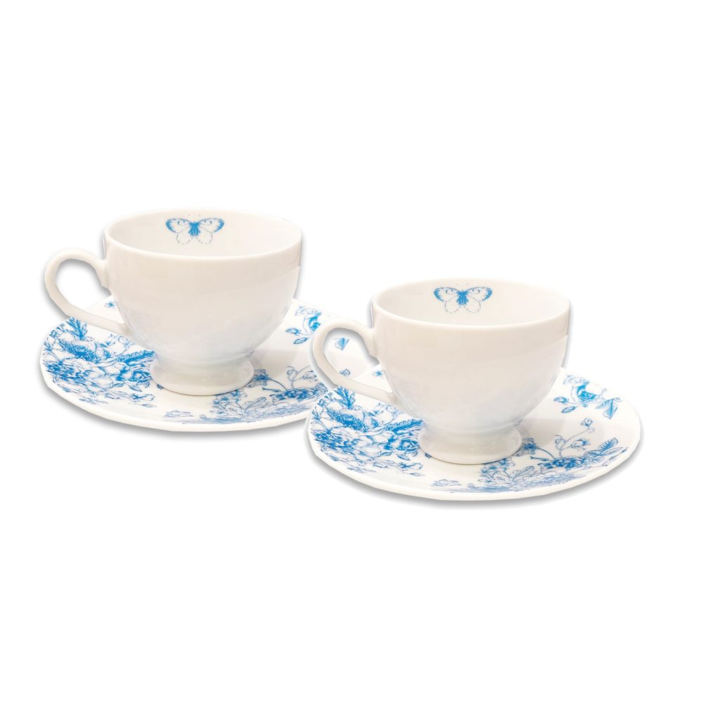 MAVİ ÇİÇEK DESENLİ 2’Lİ PORSELEN KAHVE/ÇAY FİNCAN SETİ MAVİ ÇİÇEK DESENLİ 2’Lİ PORSELEN KAHVE/ÇAY FİNCAN SETİ