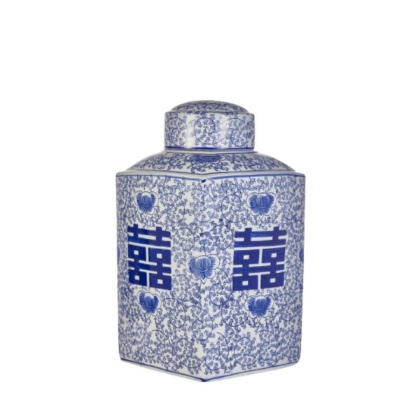 MAVİ ÇİN YAZILI KARE KÜP