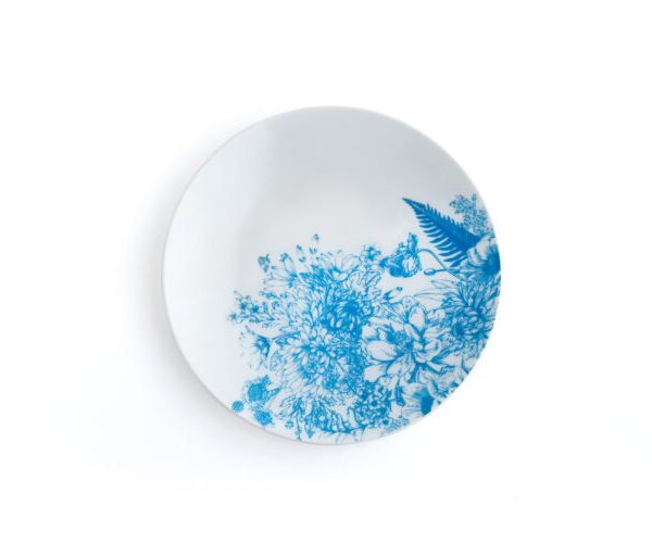 ABT-20 MAVİ ÇİÇEK DESENLİ TABAK