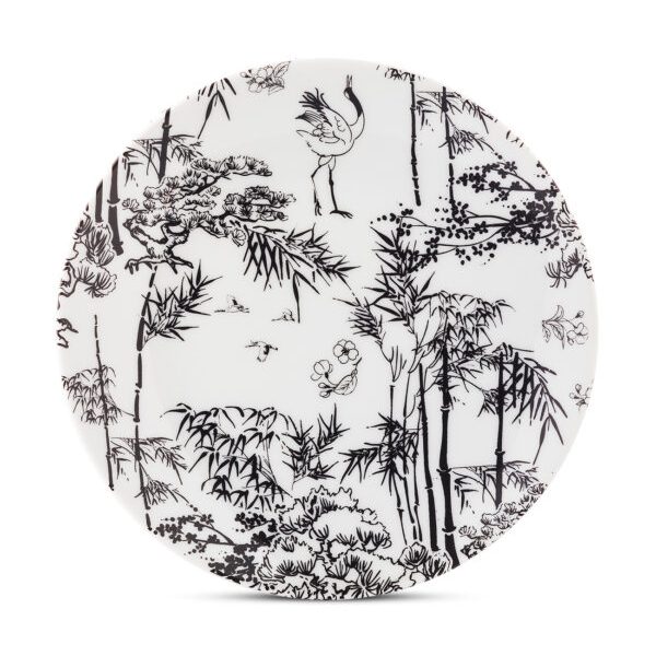 KYB-20 SİYAH JAPON FİGÜRLÜ TABAK