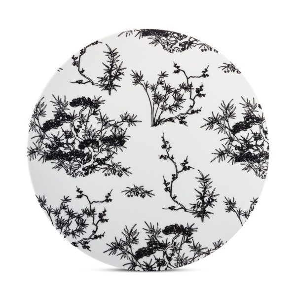 KYB-28 SİYAH JAPON FİGÜRLÜ TABAK