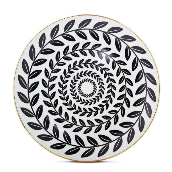 OL-28 ZEYTİN DALI YAPRAK DESENLİ TABAK