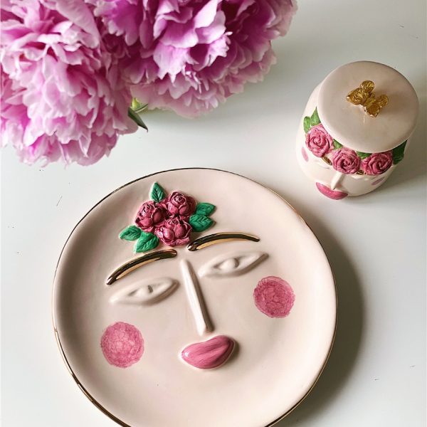 La Vie En Rose Servis Tabağı Pembe Makyaj