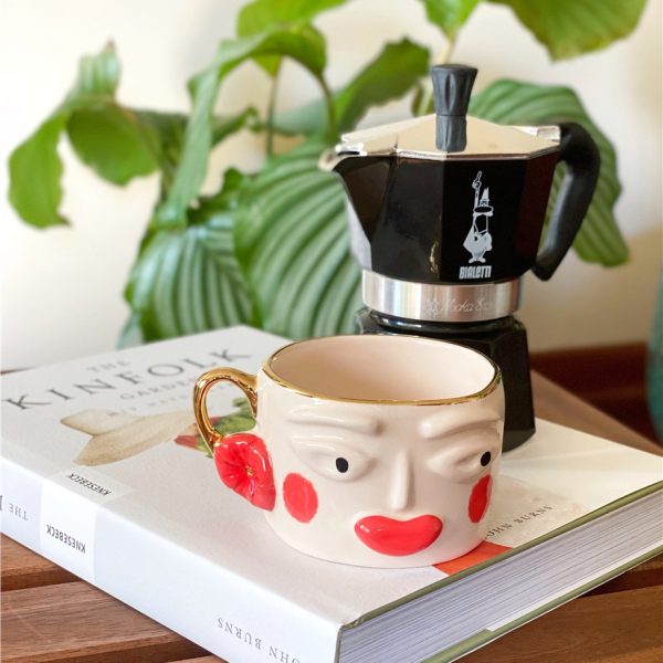 Rukiye Mini Mug Daisy Kırmızı Makyaj