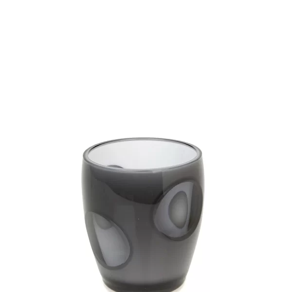 Gri Balık Gözü Desenli Bardak