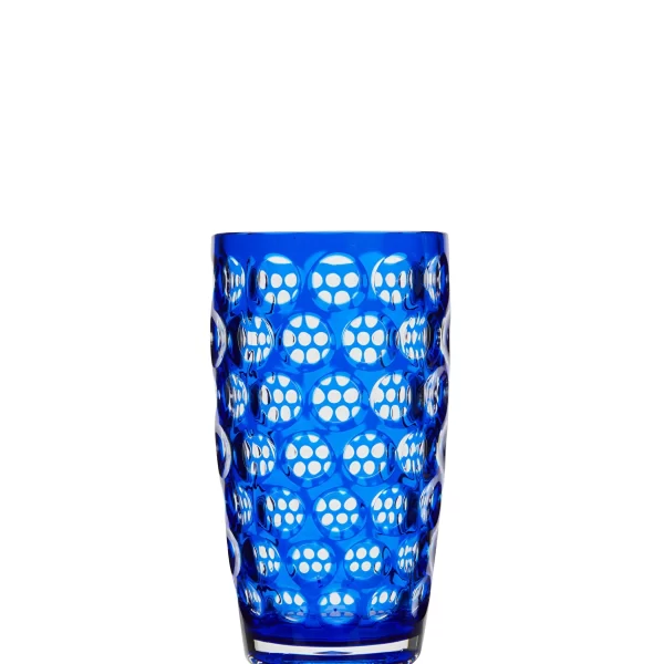 Lente Alto Mavi Yuvarlak Dokulu Bardak