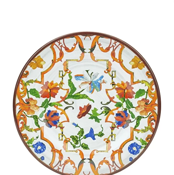 Pancale Beyaz Desenli Tabak