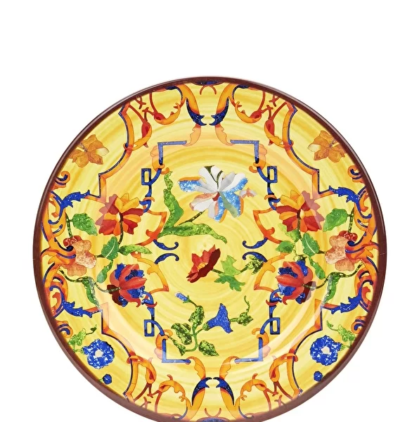 Pancale Sarı Desenli Tabak