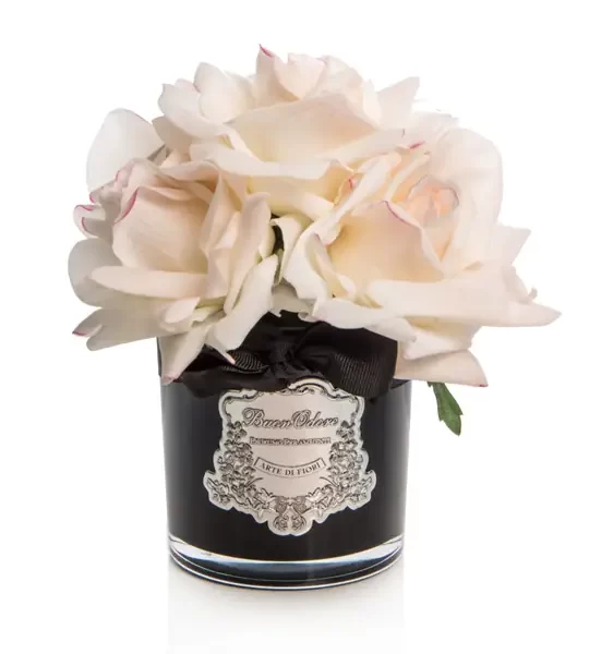 SİYAH CAM SILVER ALLIKLI 5 GÜL ODA KOKUSU