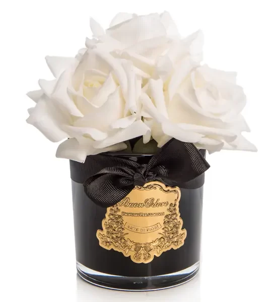 SİYAH CAM GOLD BEYAZ 5 GÜL ODA KOKUSU