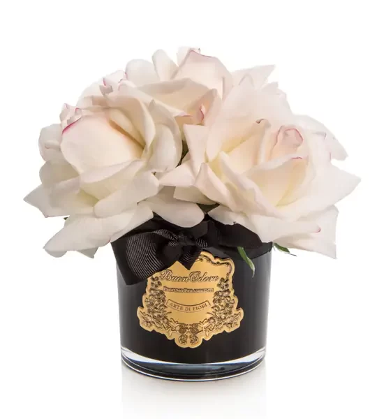 SİYAH CAM GOLD ALLIKLI 5 GÜL ODA KOKUSU