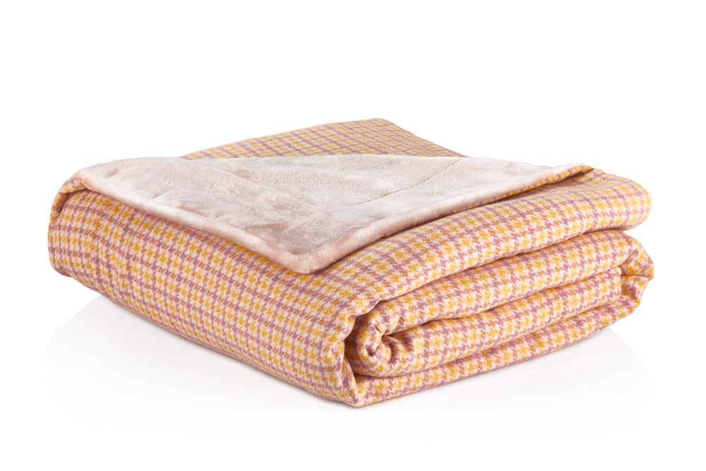 Pembe Kazayağı Dekoratif Tek Kişilik Battaniye 140 x 190 cm