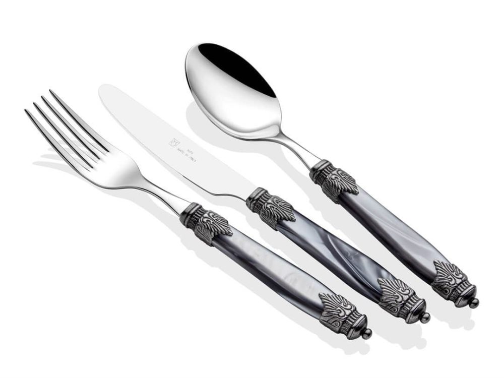 Riva Dossi Arianna Gri Çatal Bıçak Seti