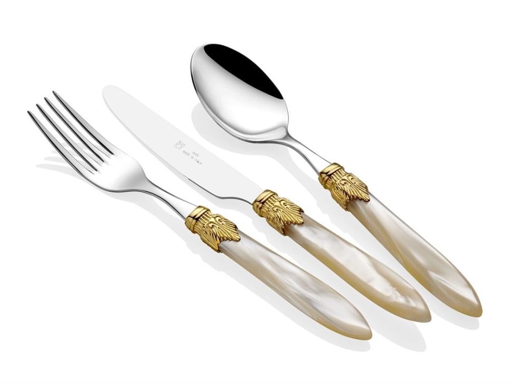 Riva Dossi Laura Ring Kemik Çatal Bıçak Seti